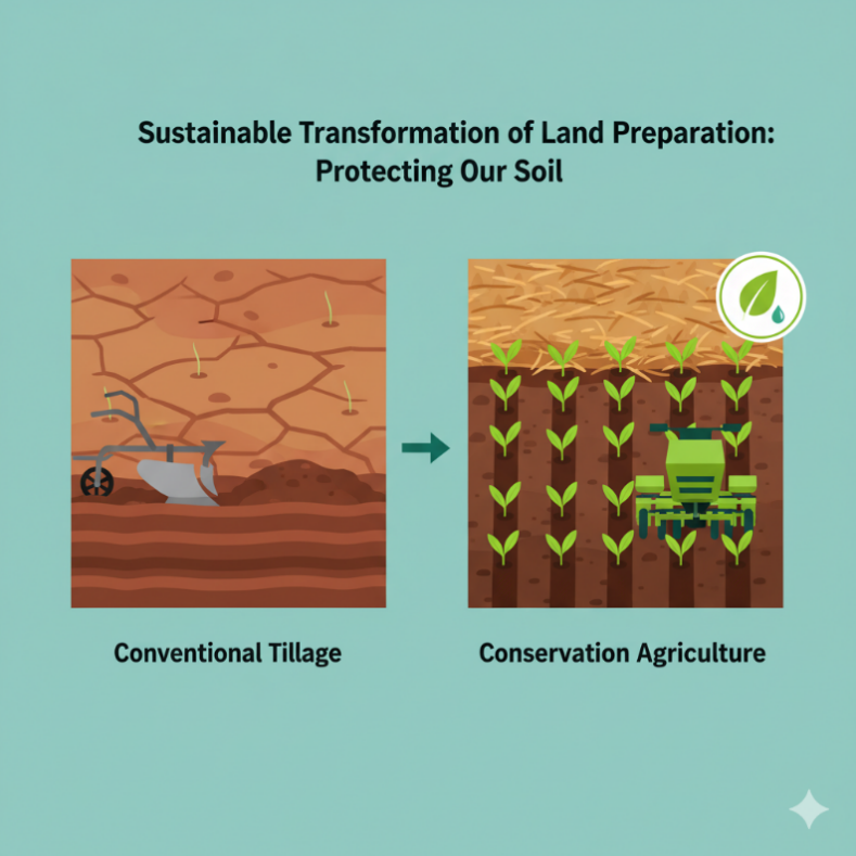 Sustainable transformation of land preparation diagram
